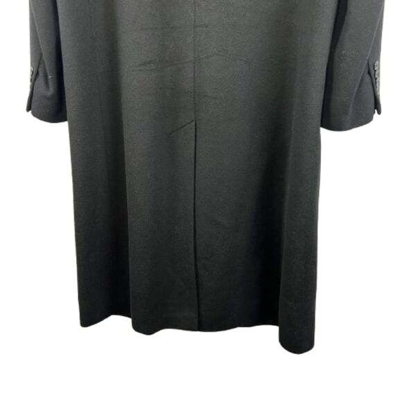 Faconnable Men's Black 100% Cashmere Long Coat Size 52R EU/ 42R US - Picture 4 of 10
